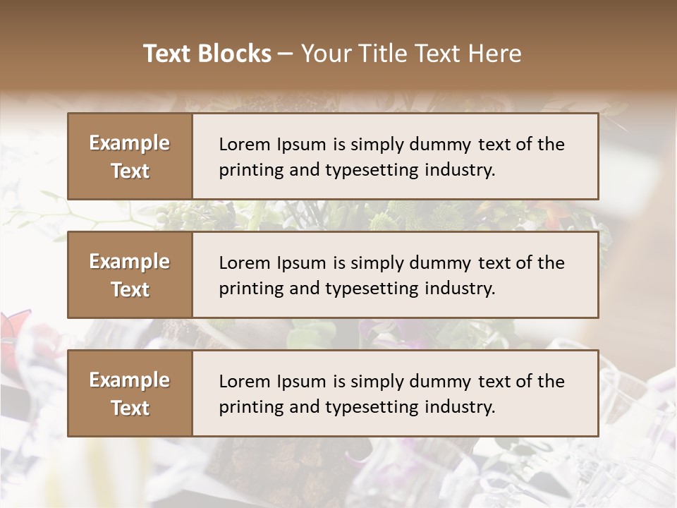 Beautiful Scenery Bouquet PowerPoint Template