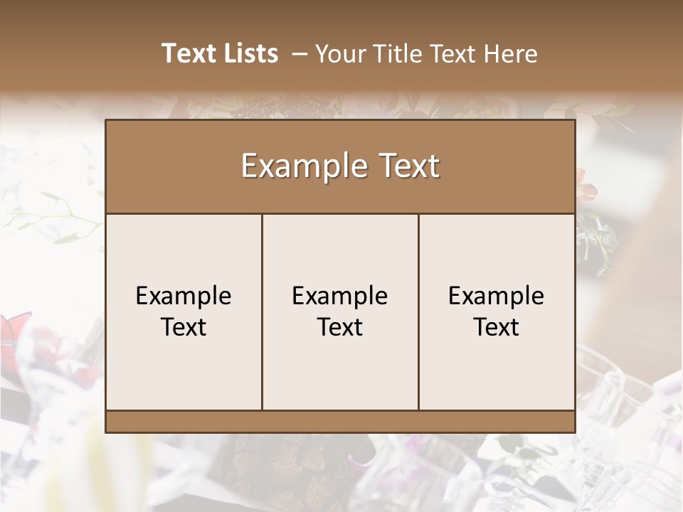 Beautiful Scenery Bouquet PowerPoint Template