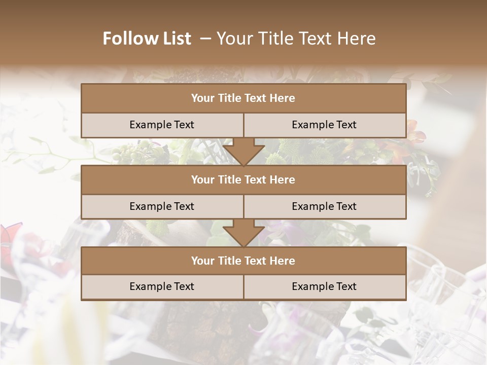 Beautiful Scenery Bouquet PowerPoint Template