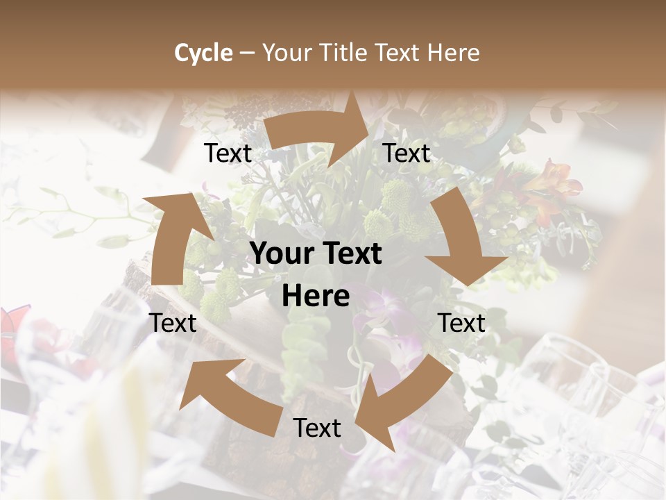 Beautiful Scenery Bouquet PowerPoint Template