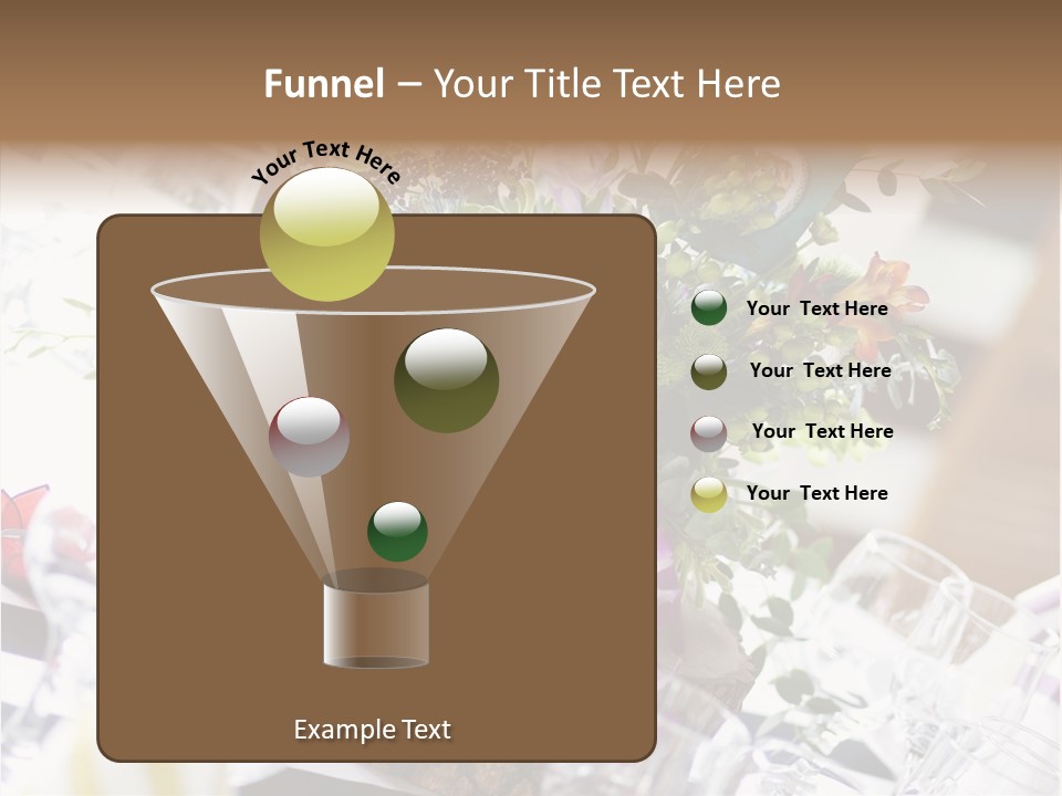 Beautiful Scenery Bouquet PowerPoint Template