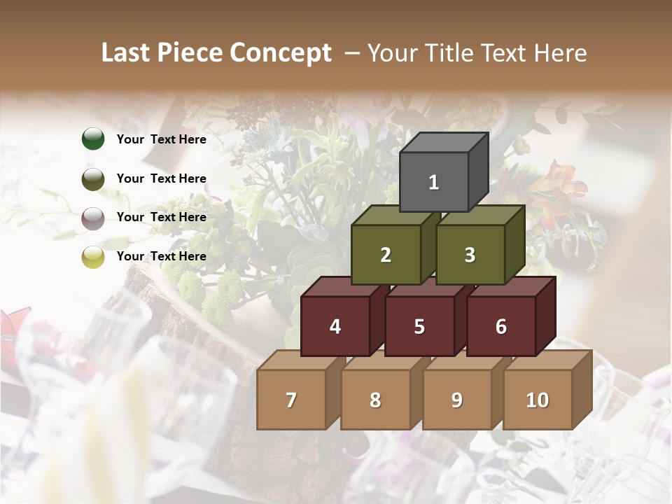 Beautiful Scenery Bouquet PowerPoint Template