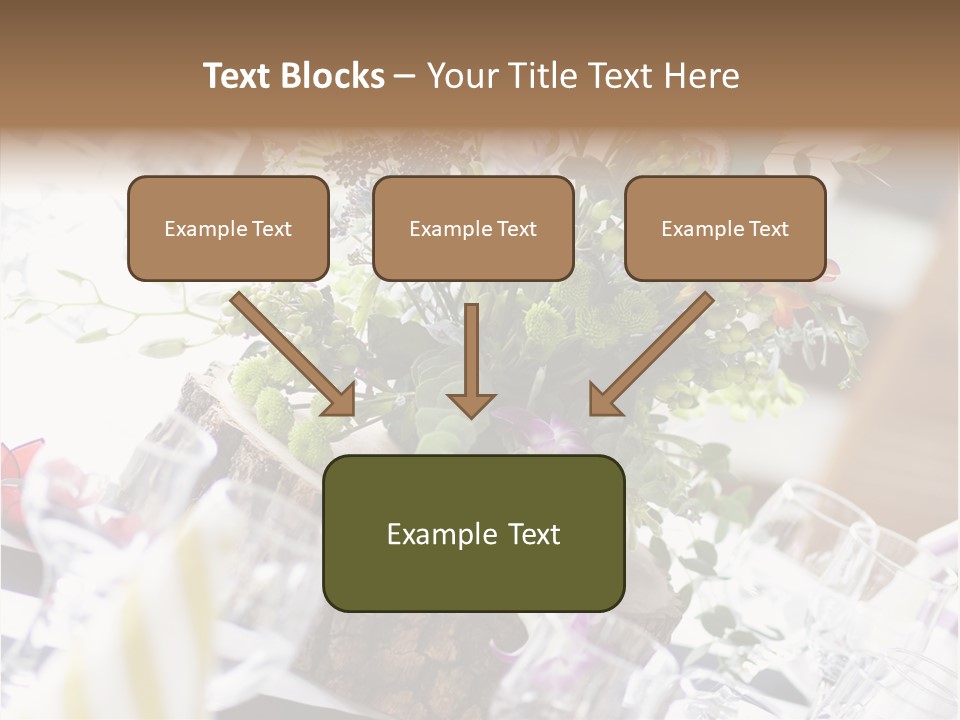 Beautiful Scenery Bouquet PowerPoint Template