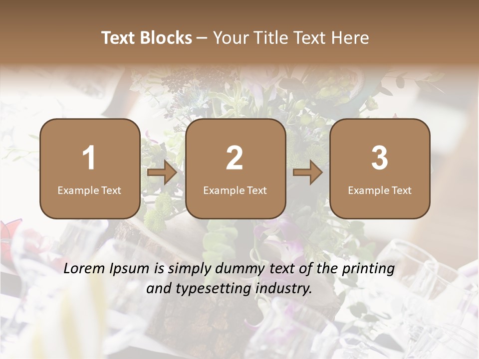 Beautiful Scenery Bouquet PowerPoint Template