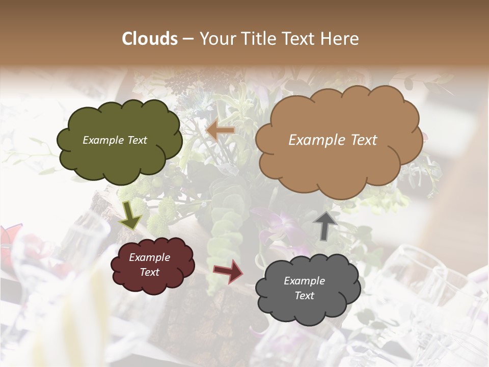 Beautiful Scenery Bouquet PowerPoint Template