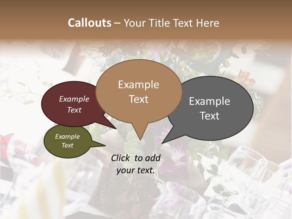 Beautiful Scenery Bouquet PowerPoint Template