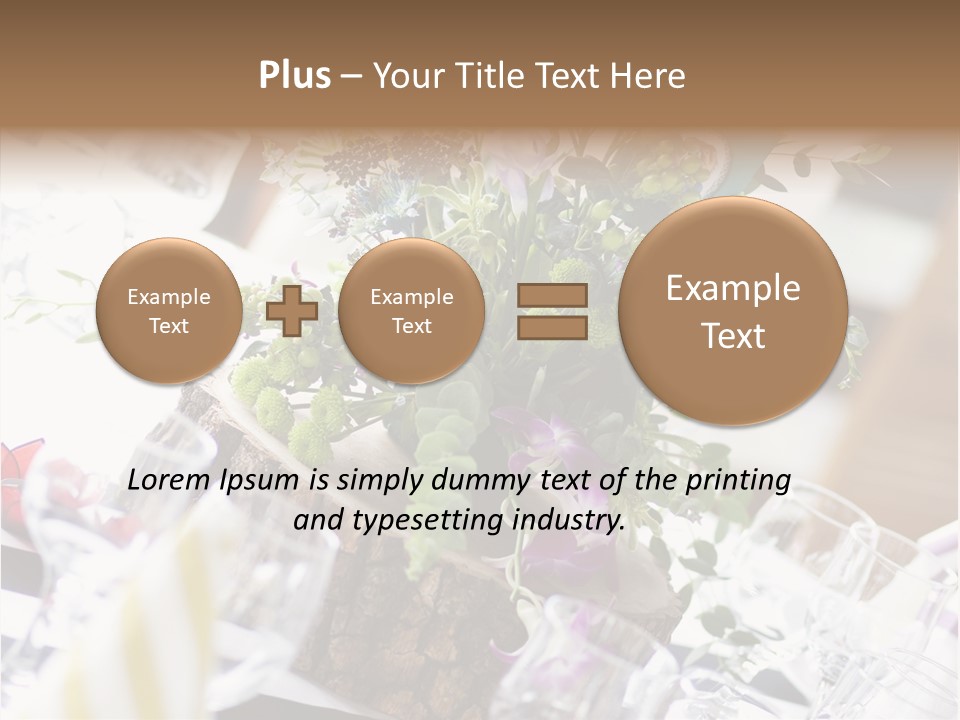 Beautiful Scenery Bouquet PowerPoint Template