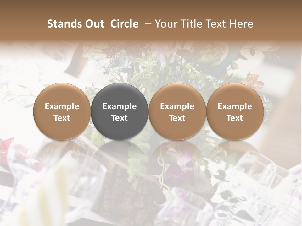 Beautiful Scenery Bouquet PowerPoint Template