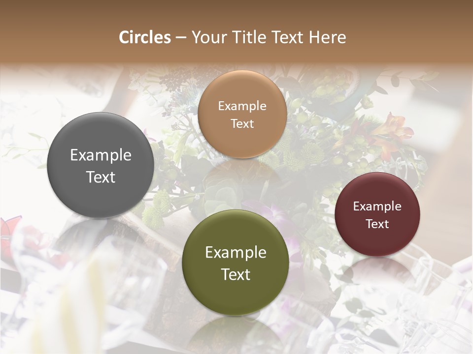 Beautiful Scenery Bouquet PowerPoint Template