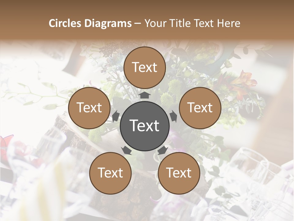 Beautiful Scenery Bouquet PowerPoint Template