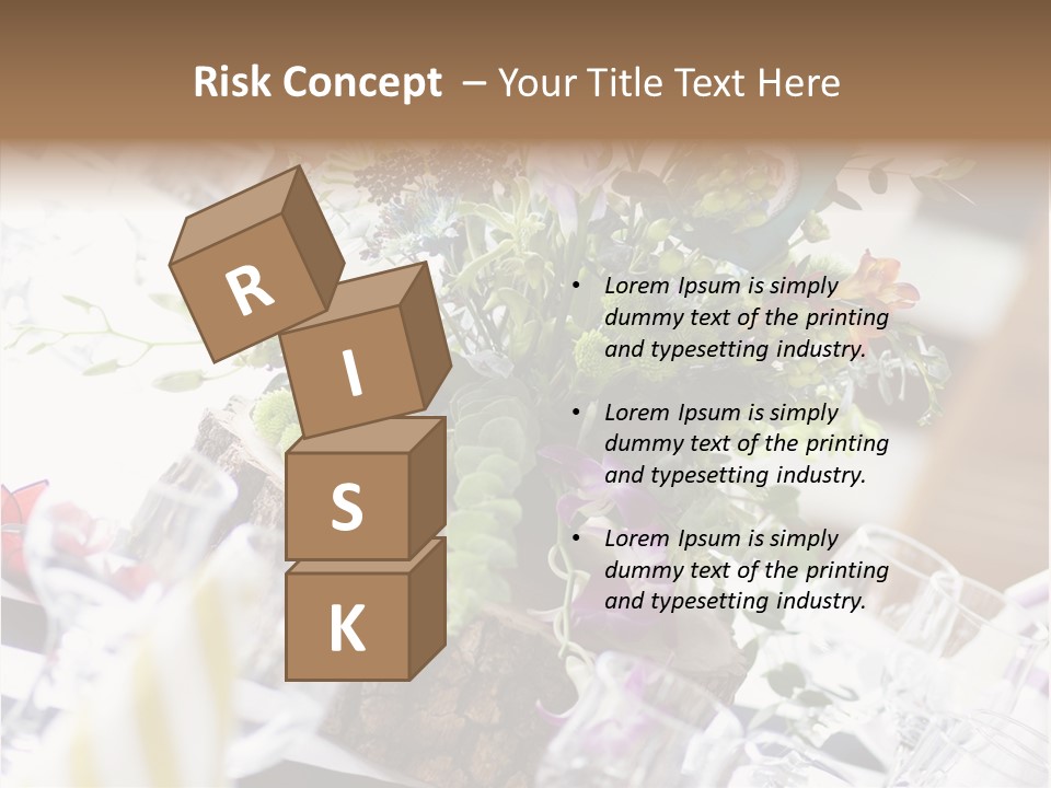 Beautiful Scenery Bouquet PowerPoint Template