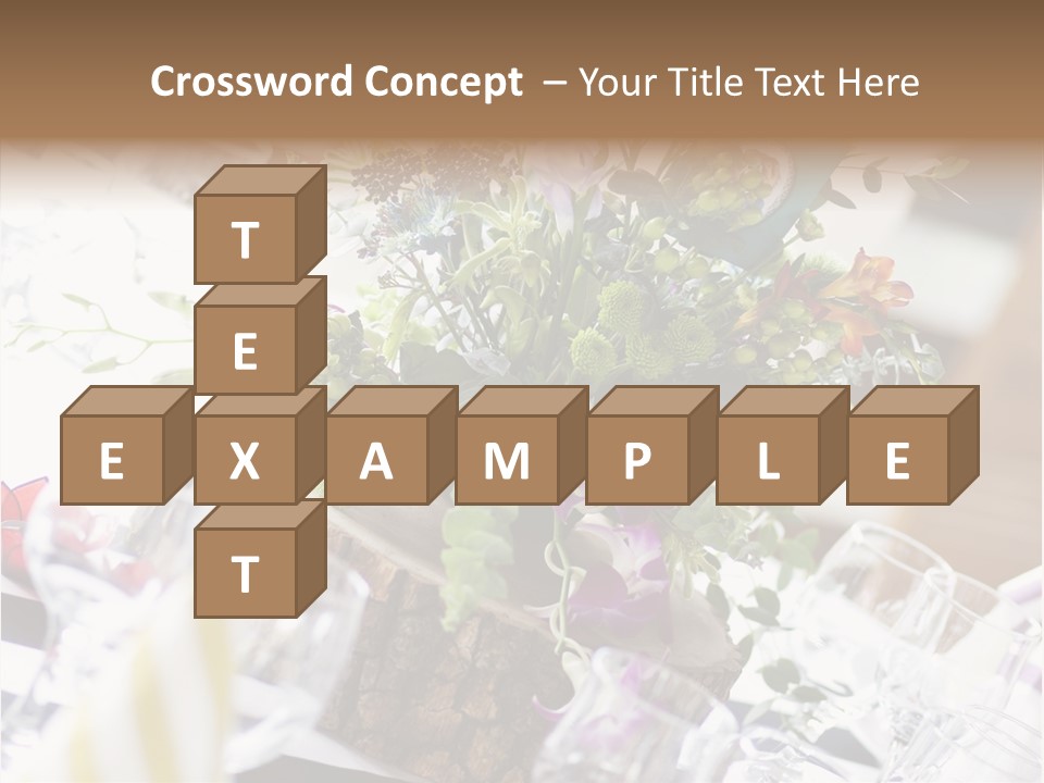 Beautiful Scenery Bouquet PowerPoint Template