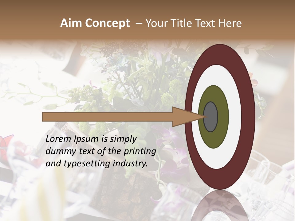 Beautiful Scenery Bouquet PowerPoint Template