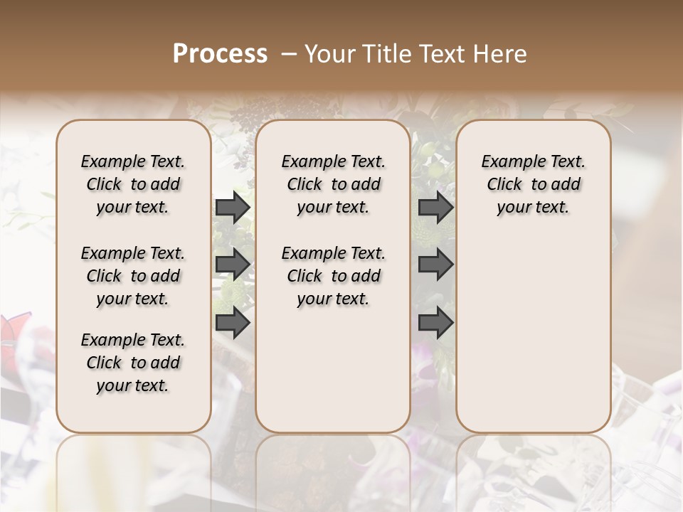 Beautiful Scenery Bouquet PowerPoint Template