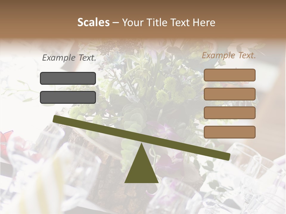 Beautiful Scenery Bouquet PowerPoint Template