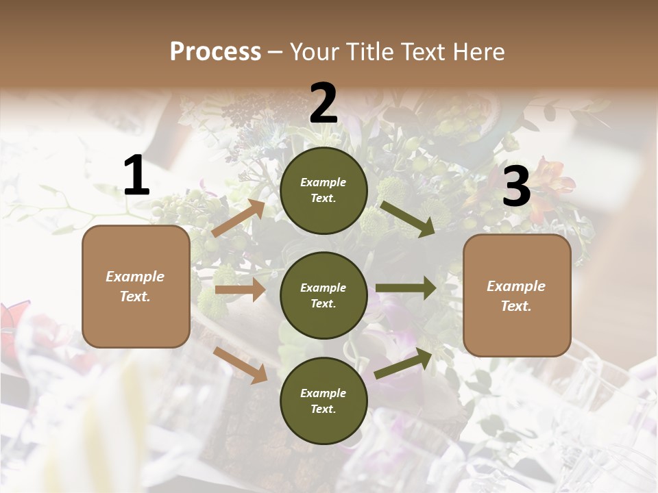 Beautiful Scenery Bouquet PowerPoint Template