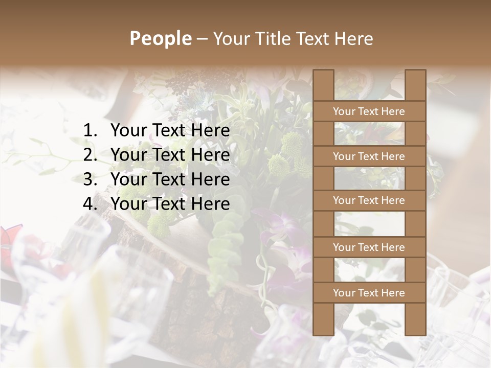 Beautiful Scenery Bouquet PowerPoint Template