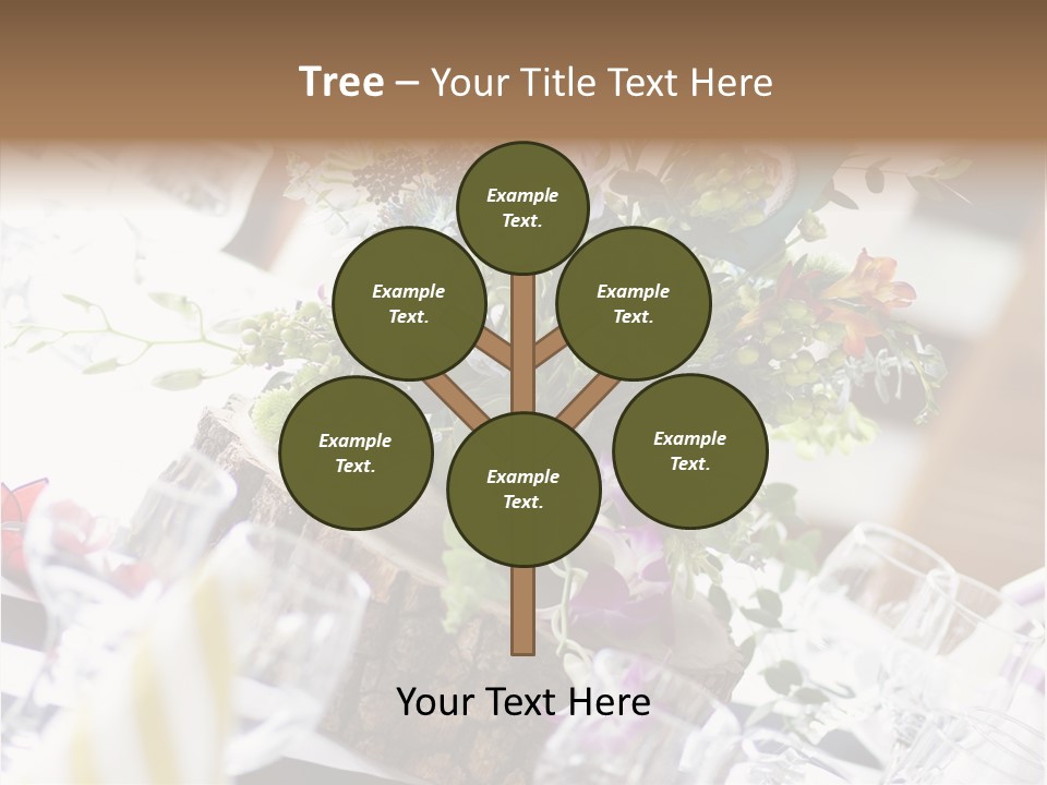 Beautiful Scenery Bouquet PowerPoint Template