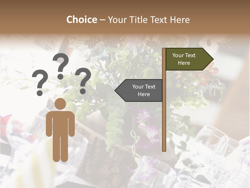 Beautiful Scenery Bouquet PowerPoint Template