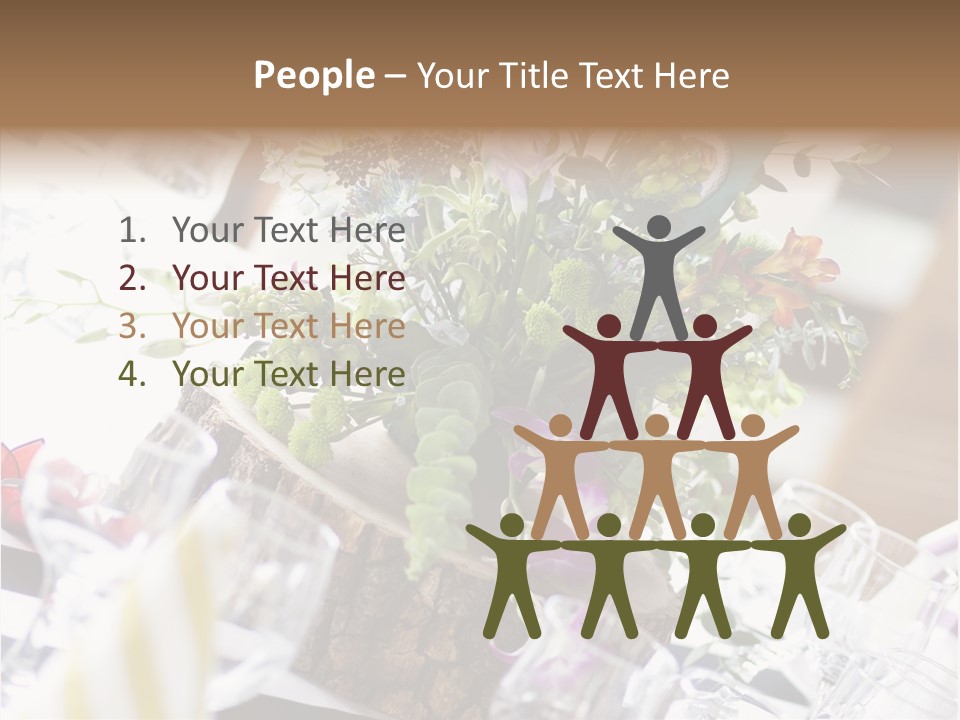 Beautiful Scenery Bouquet PowerPoint Template