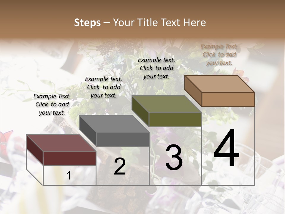 Beautiful Scenery Bouquet PowerPoint Template