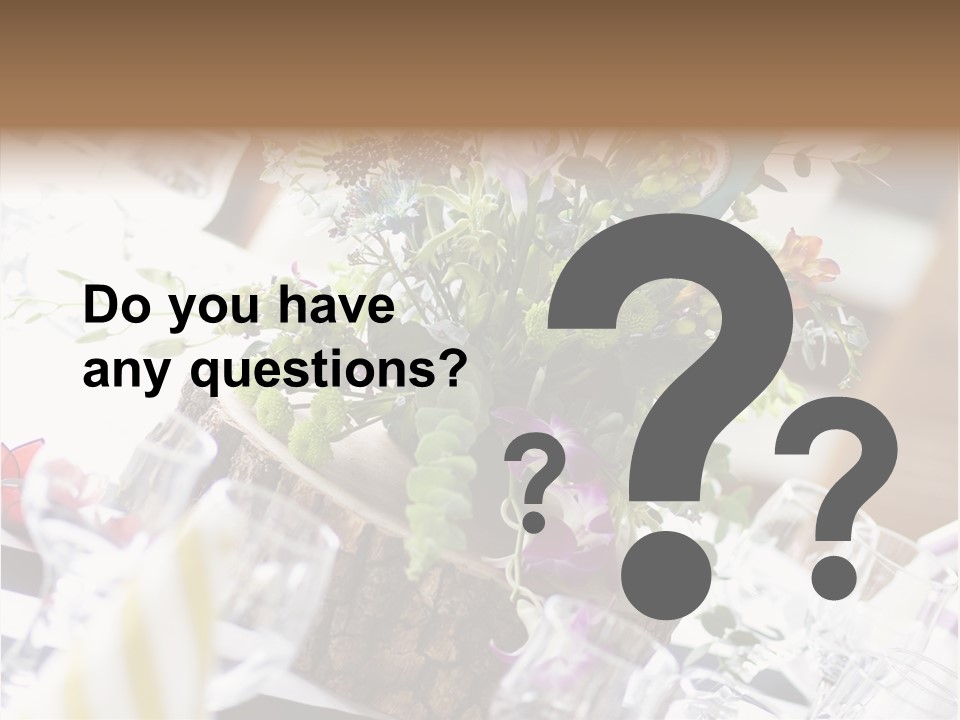 Beautiful Scenery Bouquet PowerPoint Template