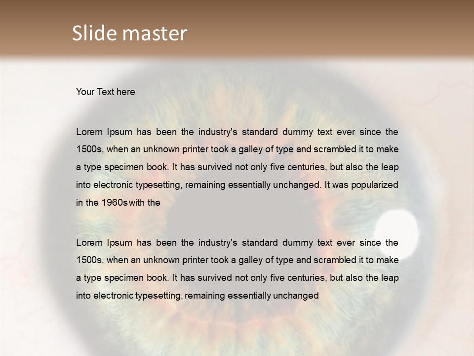 Sight Backdrops Closeup PowerPoint Template