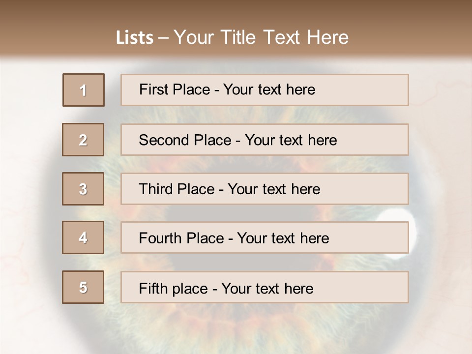 Sight Backdrops Closeup PowerPoint Template