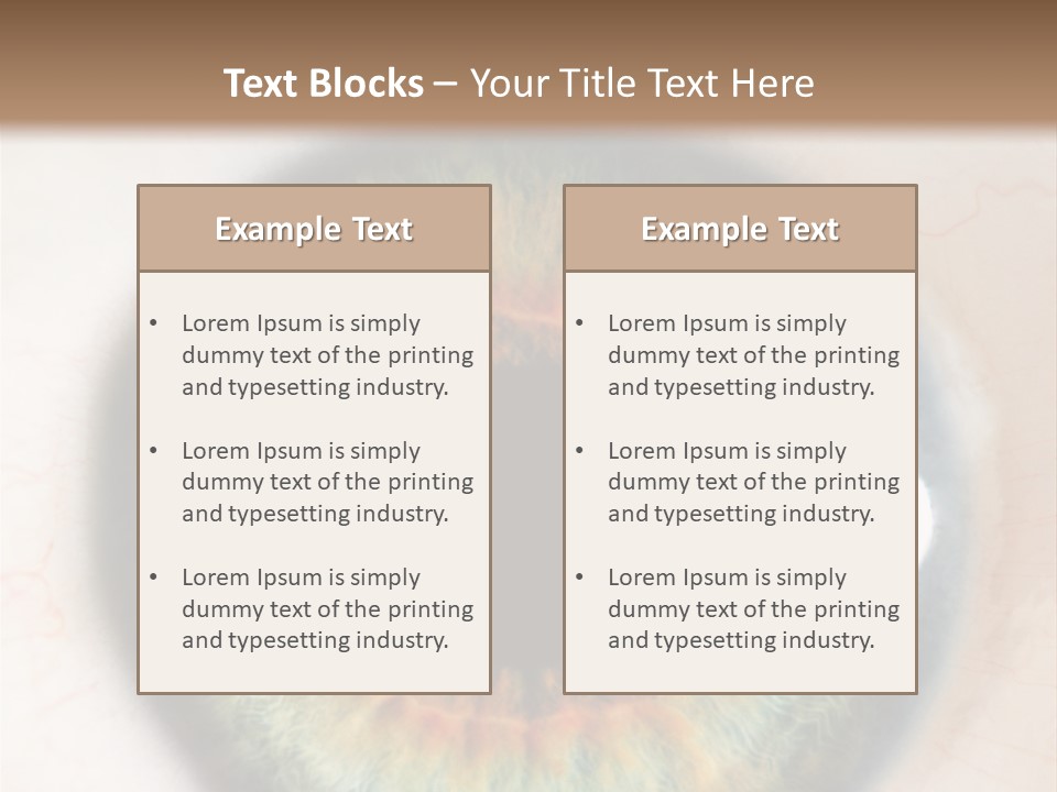 Sight Backdrops Closeup PowerPoint Template