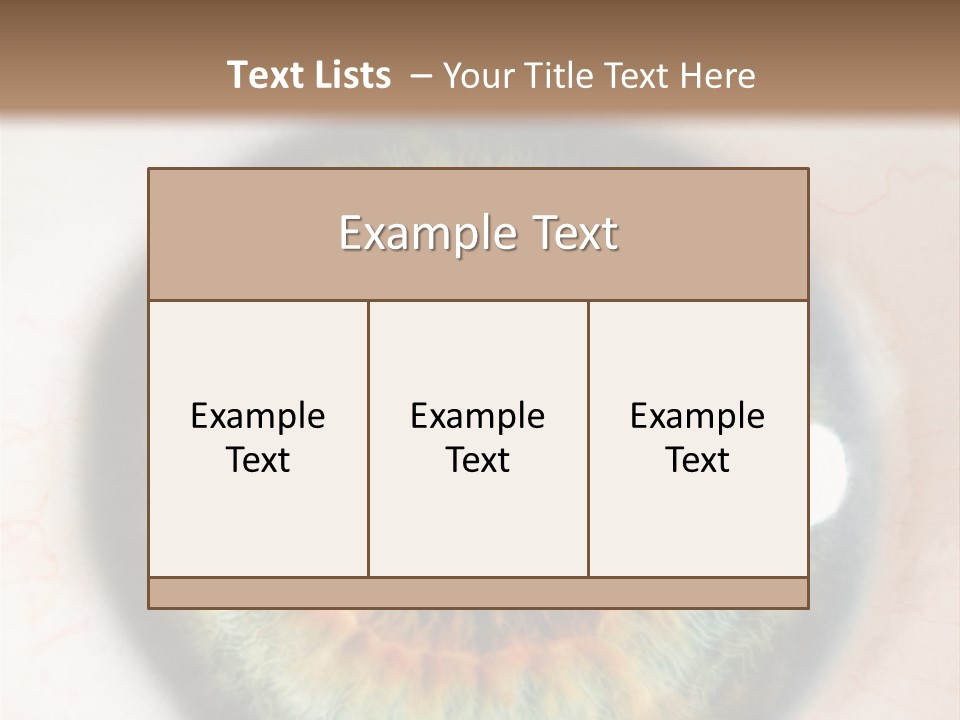 Sight Backdrops Closeup PowerPoint Template