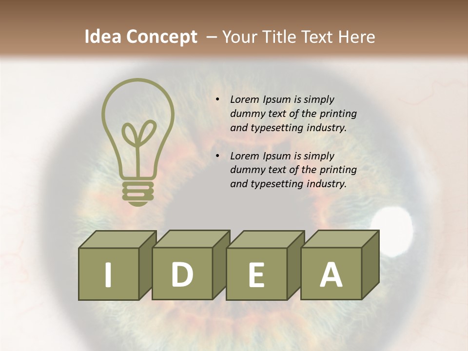 Sight Backdrops Closeup PowerPoint Template