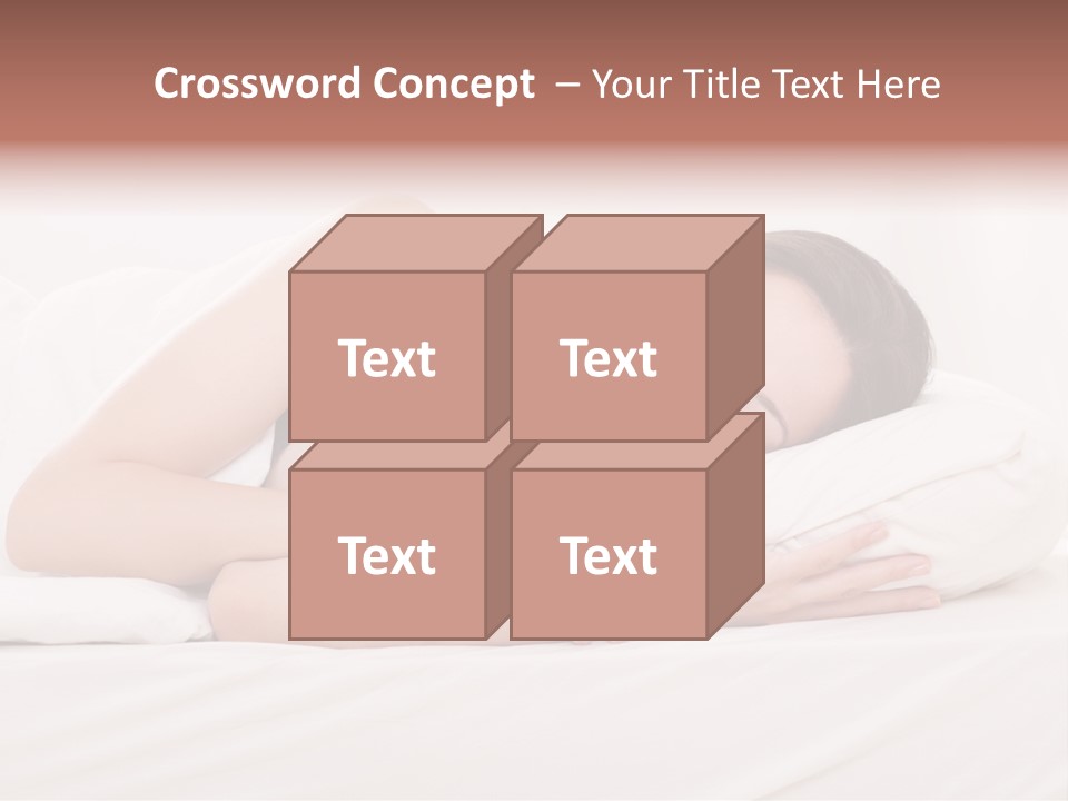 Horizontal Asleep Relax PowerPoint Template