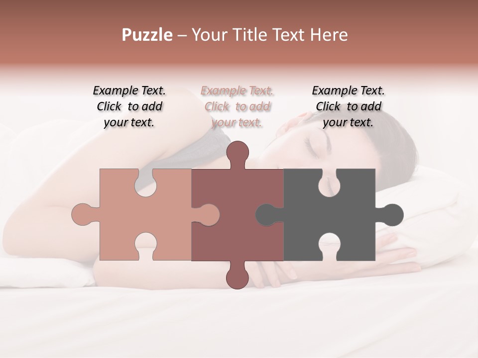 Horizontal Asleep Relax PowerPoint Template