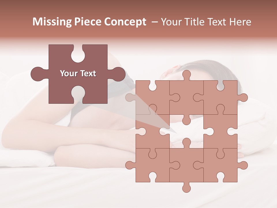 Horizontal Asleep Relax PowerPoint Template