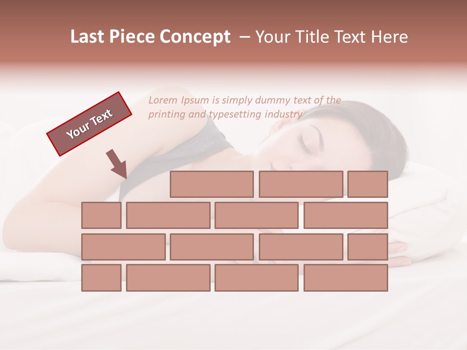 Horizontal Asleep Relax PowerPoint Template