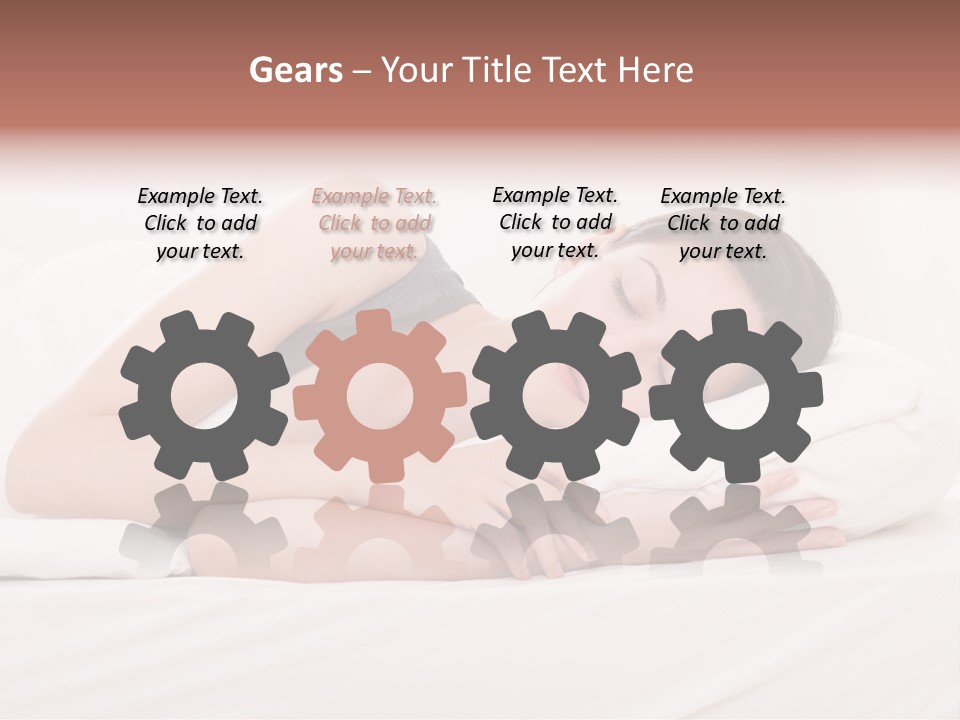 Horizontal Asleep Relax PowerPoint Template