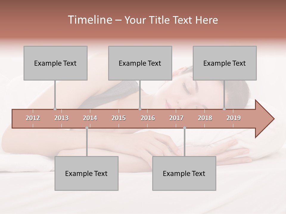 Horizontal Asleep Relax PowerPoint Template
