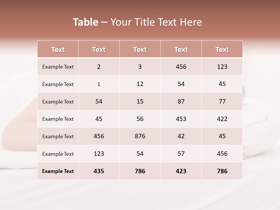 Horizontal Asleep Relax PowerPoint Template