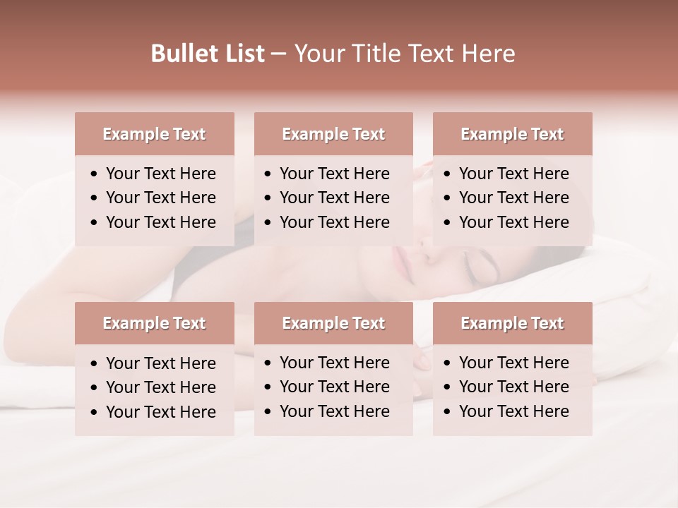 Horizontal Asleep Relax PowerPoint Template