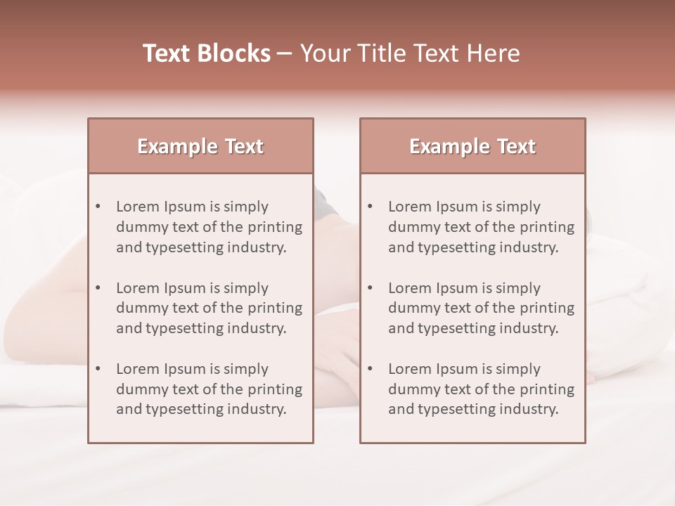 Horizontal Asleep Relax PowerPoint Template