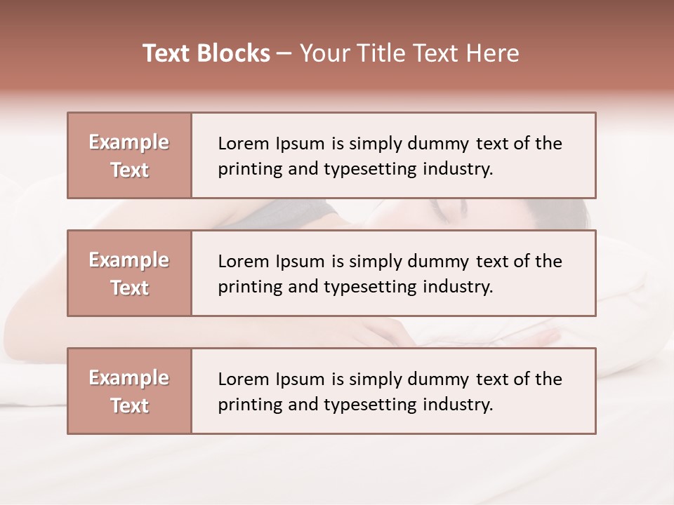 Horizontal Asleep Relax PowerPoint Template