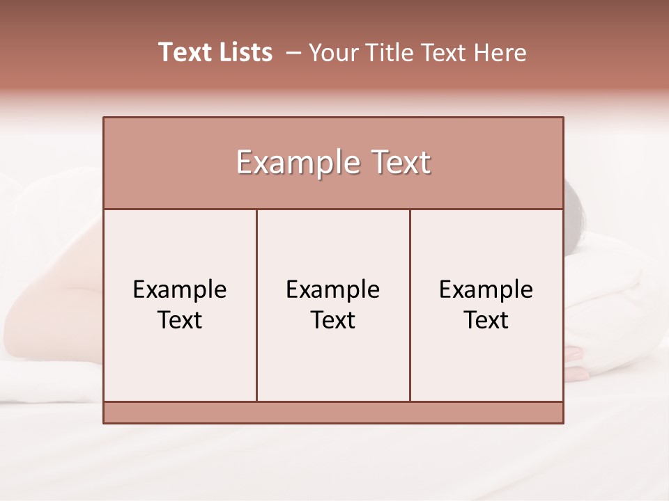 Horizontal Asleep Relax PowerPoint Template