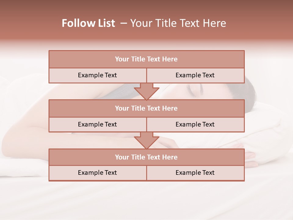 Horizontal Asleep Relax PowerPoint Template