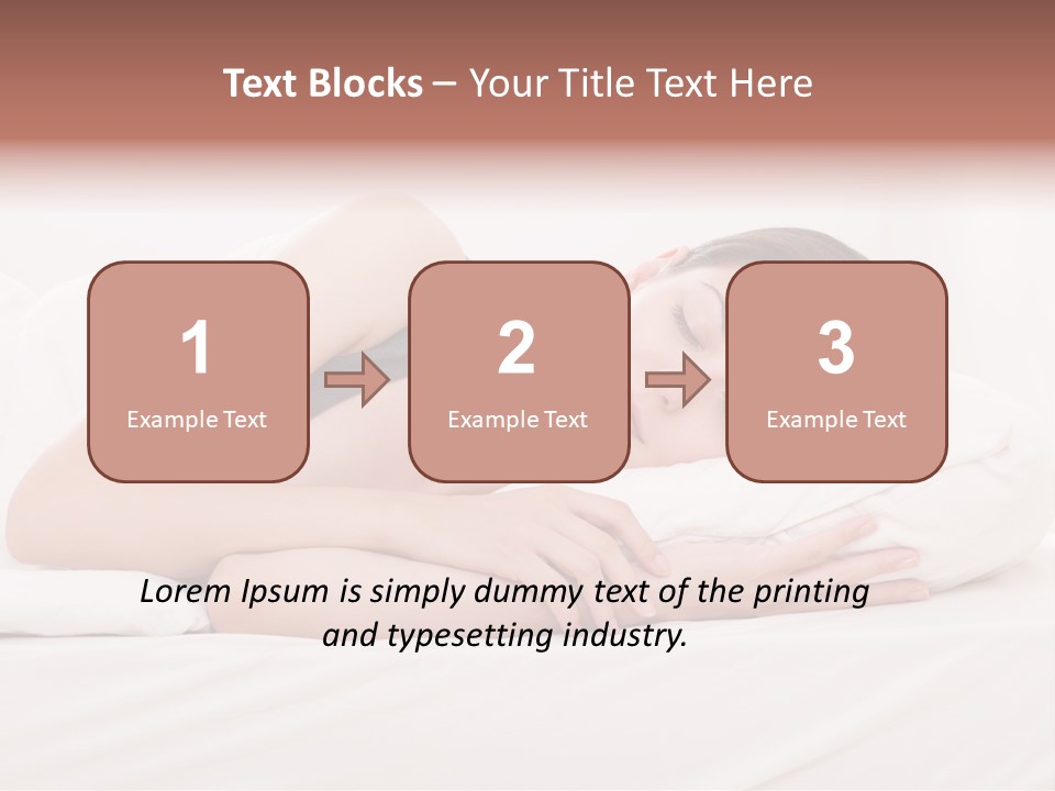 Horizontal Asleep Relax PowerPoint Template