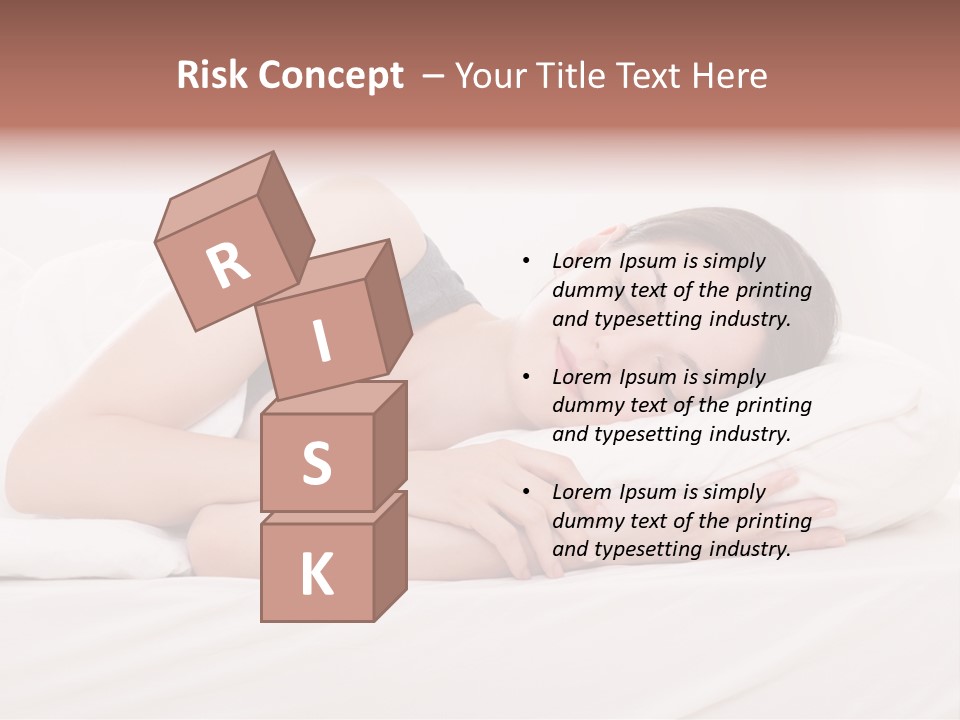 Horizontal Asleep Relax PowerPoint Template