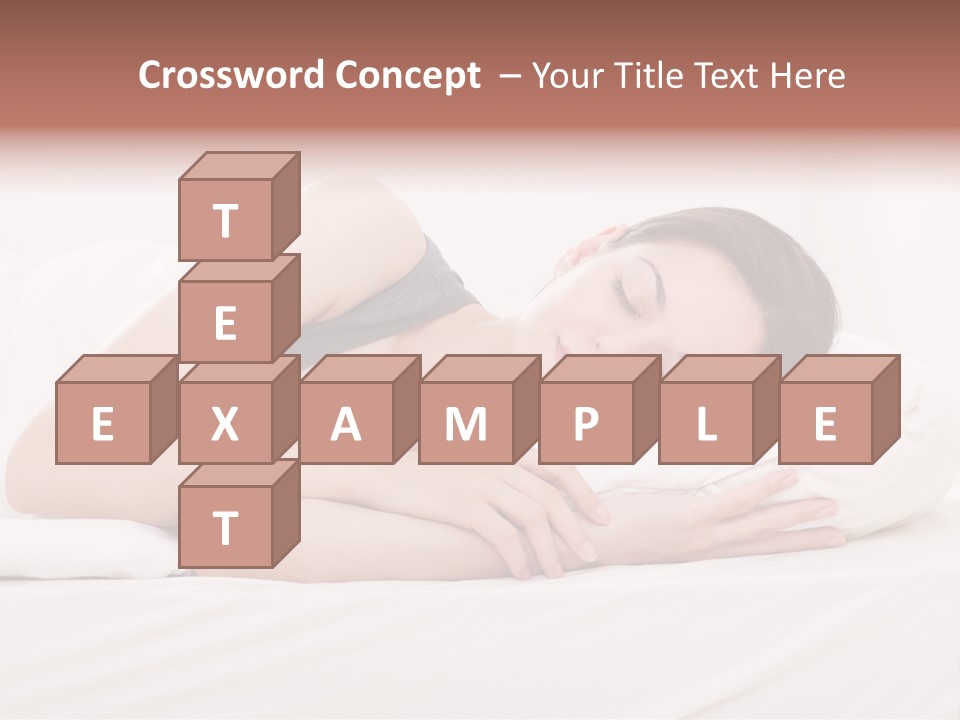 Horizontal Asleep Relax PowerPoint Template