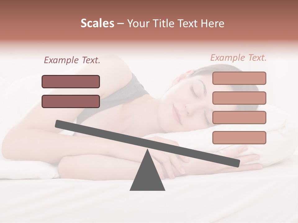 Horizontal Asleep Relax PowerPoint Template