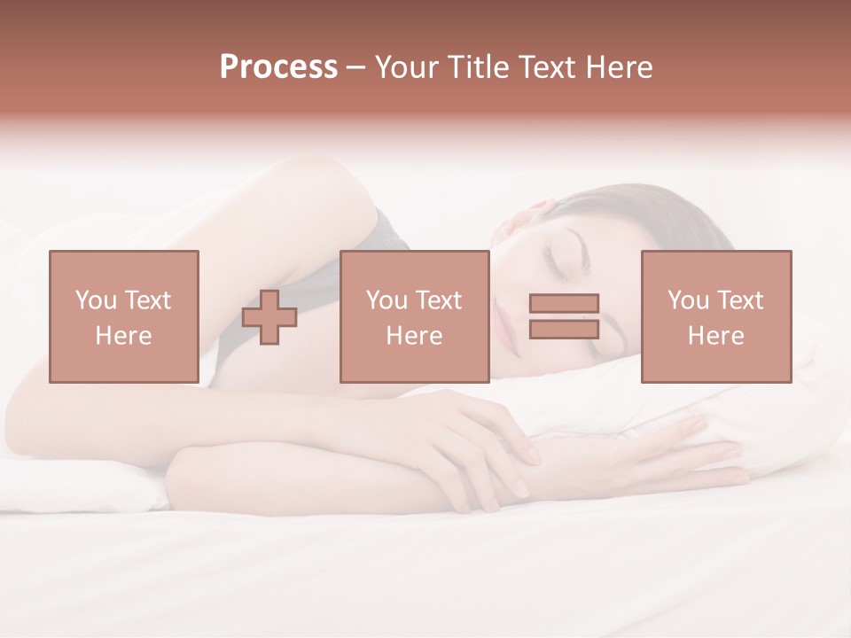 Horizontal Asleep Relax PowerPoint Template