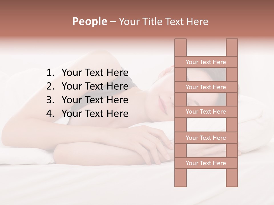 Horizontal Asleep Relax PowerPoint Template
