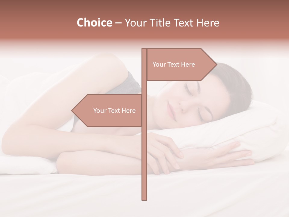 Horizontal Asleep Relax PowerPoint Template